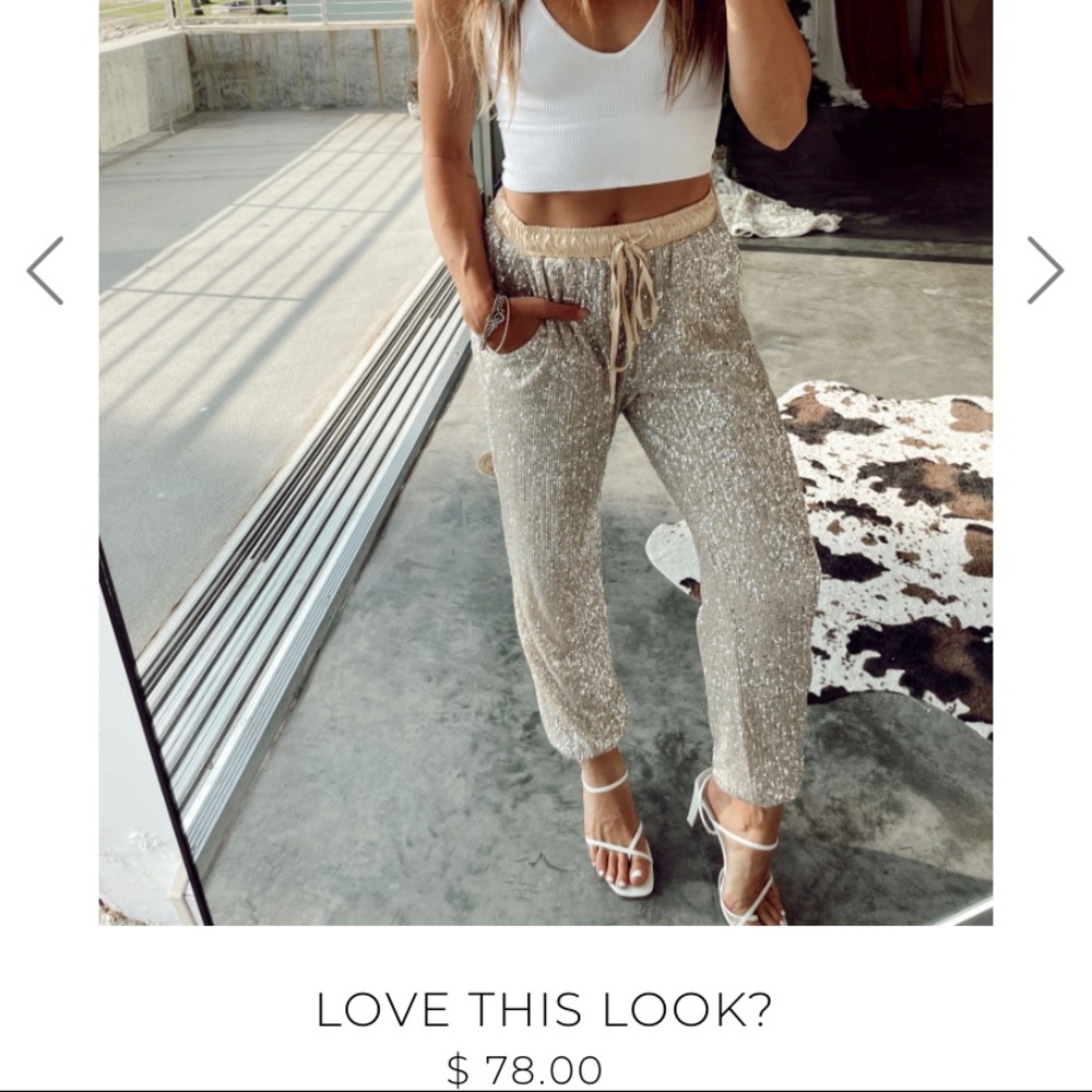 12th Tribe Sequin Joggers ⭐️